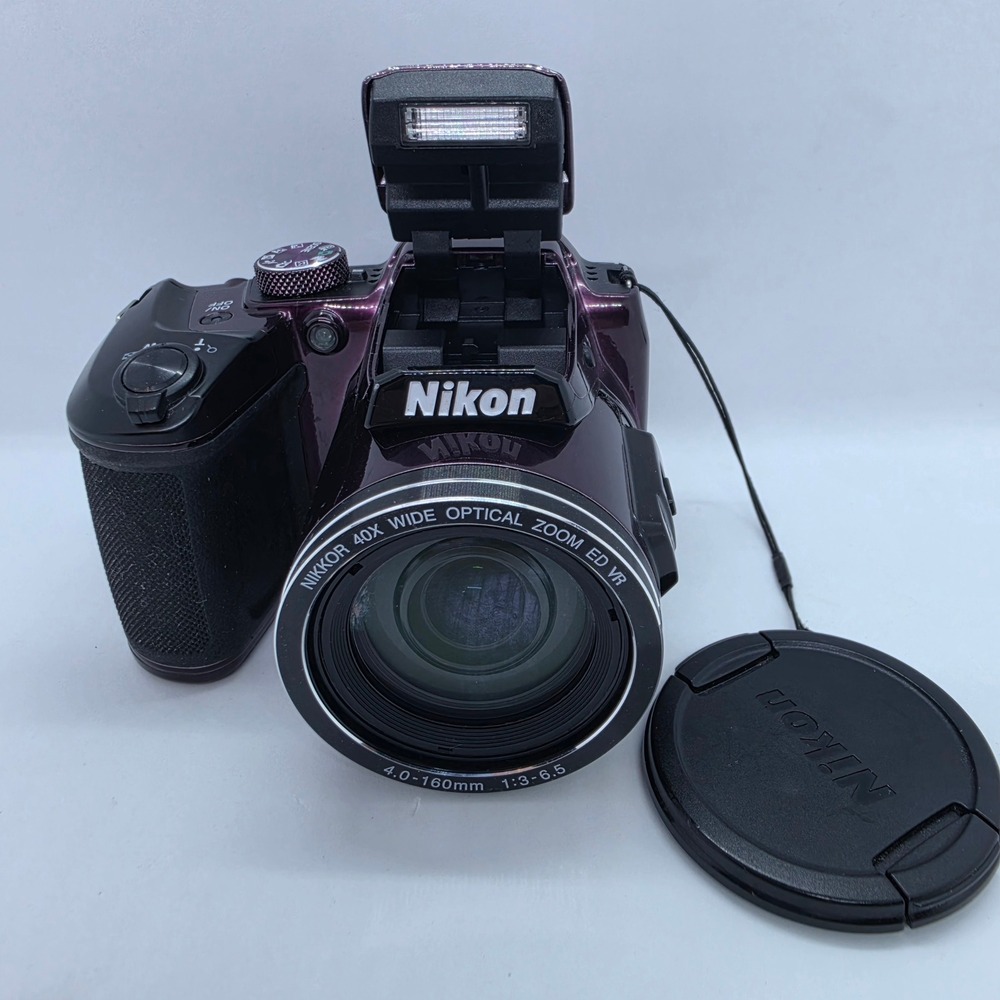 Nikon Coolpix B500 Digital Camera Plum Purple 16MP 40x Optical Zoom WiFi BT